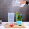 Vegetable preservation box, plastic transparent storage container, multi-functional kitchen refrigerator, preservation container, creative mold, cross-border Specification image